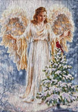 Woodland Angel Moire Garden Flag