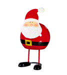 Wobbling Christmas Characters Table Decor showcasing a cheerful Santa Claus figurine for festive holiday decor.