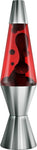 14.5" Lava Lamp Chrome Plated Crimson/Black/Red