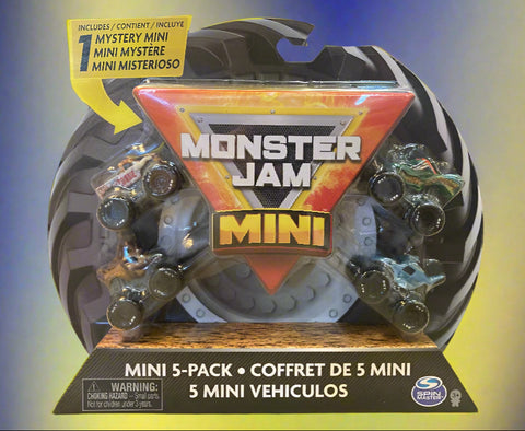 monster jam 1:87 mini mystery 5 pack