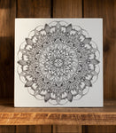 Color Me Mandala Wood Sign
