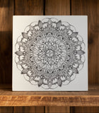 Color Me Mandala Wood Sign