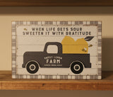 Sweet Lemon Farm Wood Sign