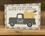 Sweet Lemon Farm Wood Sign