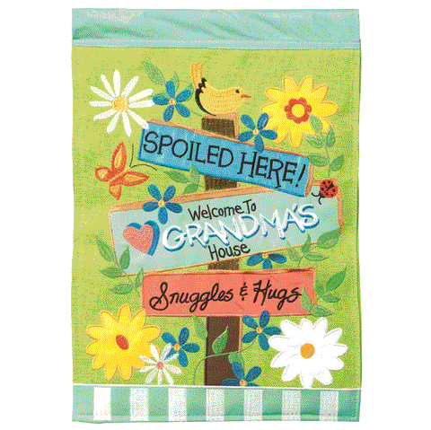 Welcome To Grandma's House Flag