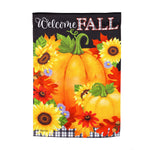 Welcome Fall Garden Textured "Suede" Flag