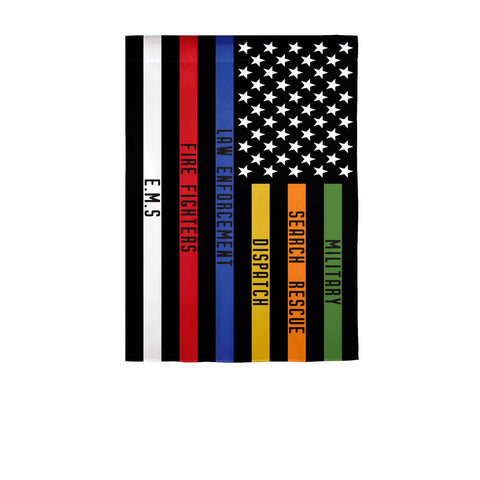 Responders Thin Line "Suede"  House  Flag