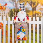 Give Thanks Fall Gnome Garden Burlap Flag