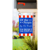 For the People Garden Burlap Flag