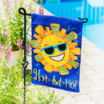 Hot Hot Hot Sun "Linen" Garden Flag