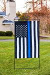 Thin Blue Line House Applique Flag