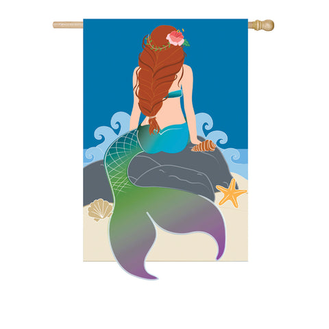 Mermaid House Applique Flag