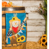 Fall Scarecrow Welcome Garden Applique Flag