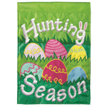 "Hunting Season" Easter Double Applique House Flag