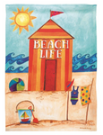 Beach Life House Flag