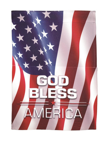 God Bless America House Flag