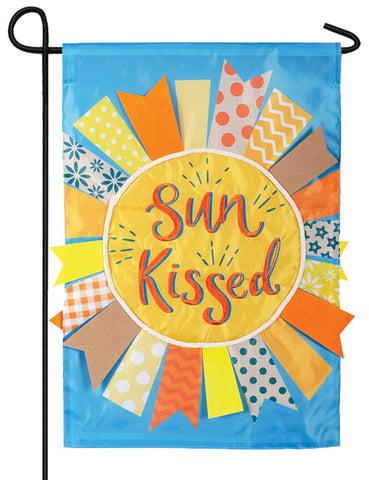 Sun Kissed Applique Garden Flag