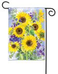 Sunflower Burst "SolarSilk" Garden Flag